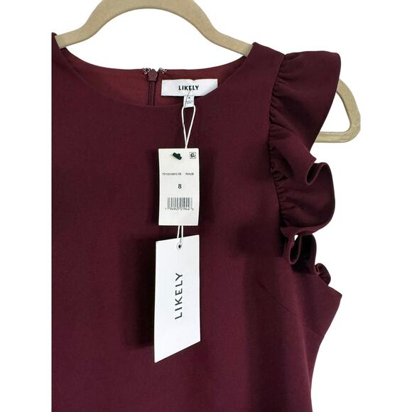 LIKELY Rhubarb Russo Ruffle Hem Dress - Picture 3 of 4